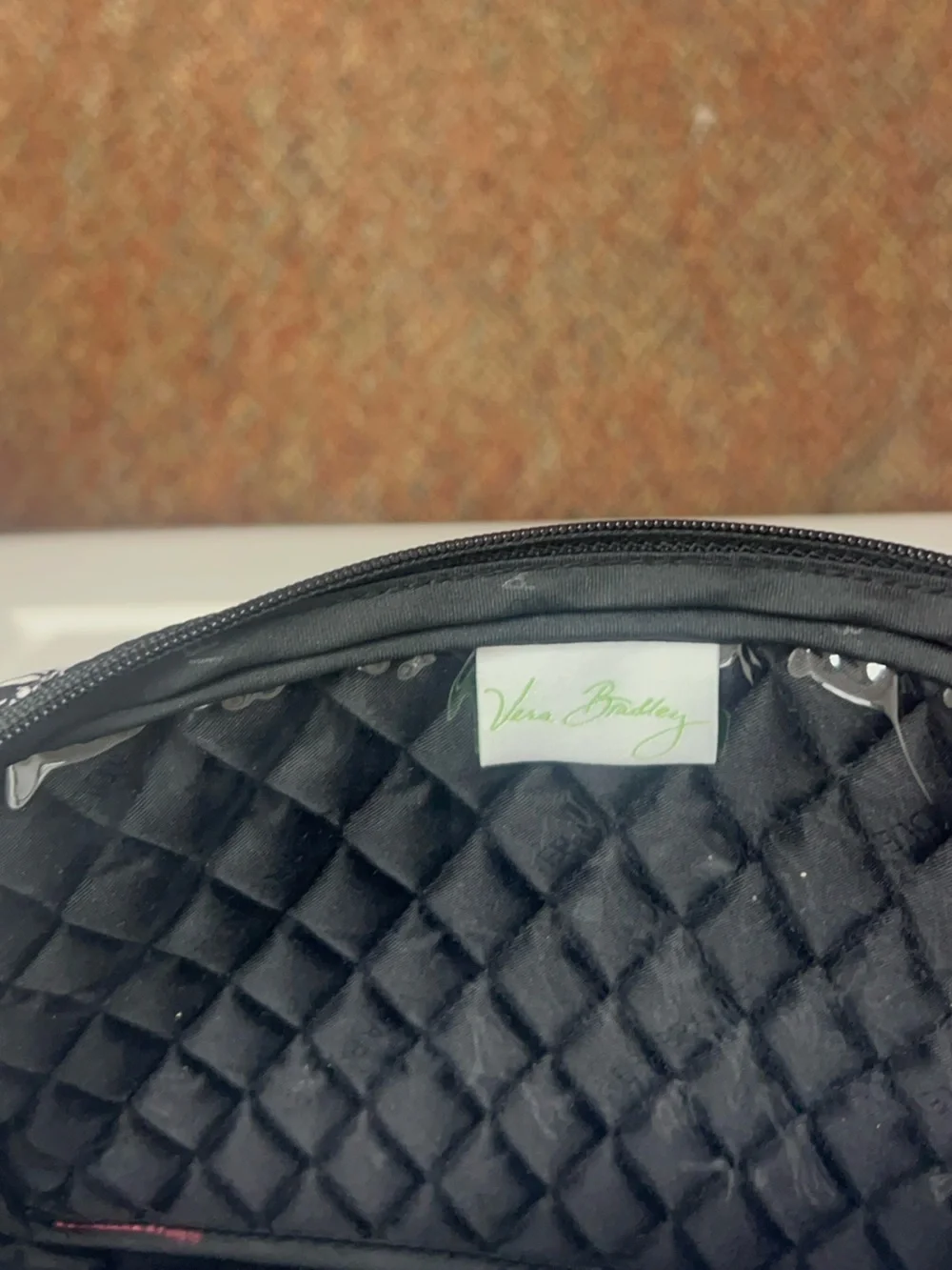 Vera Bradley hanging travel organizer in Blanco Bouquet